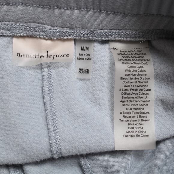 Nanette Lepore Super Soft 7/8 Fleece Jogger Lounge Pants in Skyfall Blue Size M - Picture 6 of 8